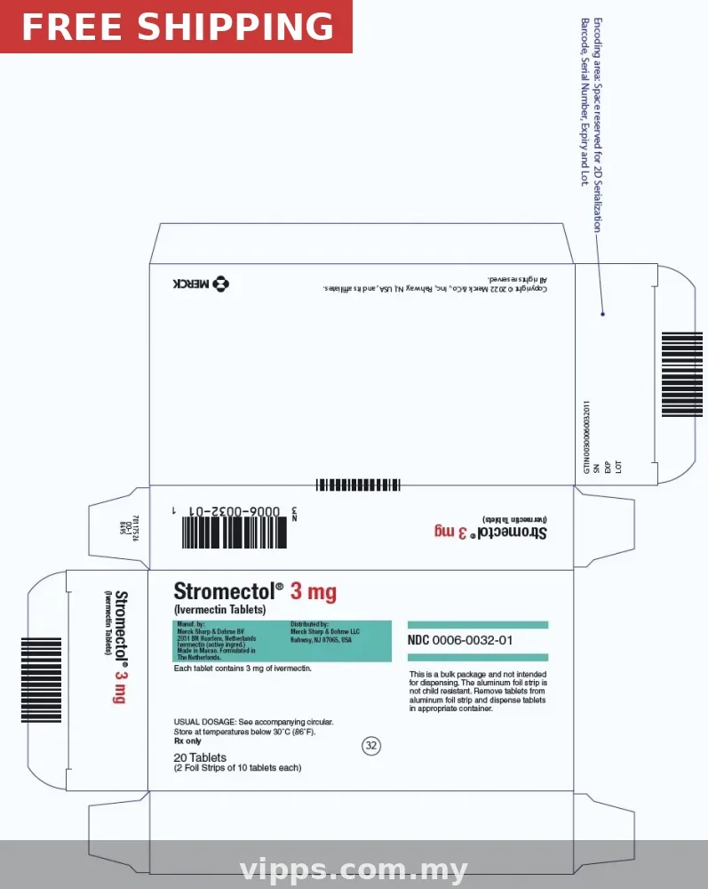 Stromectol (Ivermectin) 12mg — Prescription Tablets in Malaysia